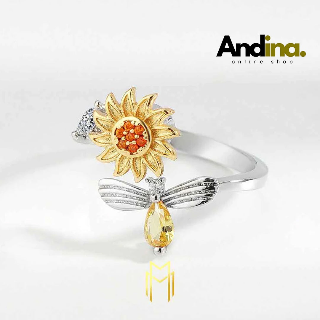 1 + 1 Crystal ring™- anillo ajustable  antiestrés . SEGUNDA UNIDAD GRATIS